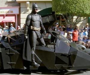 yapboz onun Batmobile Batman